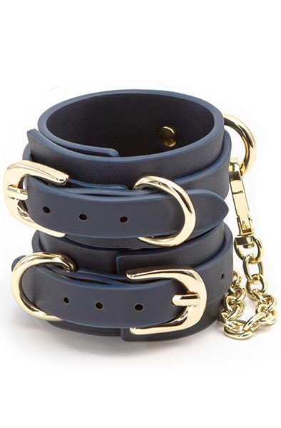 Bondage Couture Hand Cuff Blue - Handschellen 1