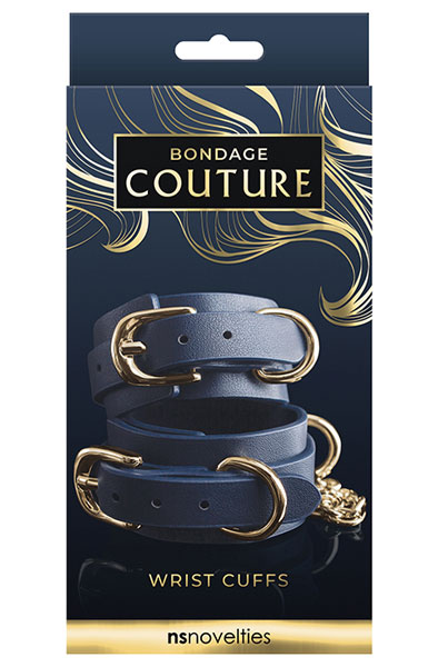 Bondage Couture Hand Cuff Blue - Handschellen 2