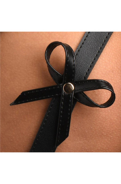 Bondage Thigh Harness With Bows XL/XXL - Hand- und Fußfesseln 2