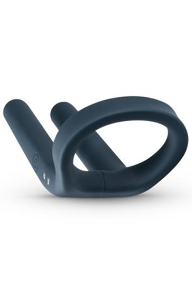 Boners Cockring & Ball Stimulator Blue - Vibrierender Penisring 6