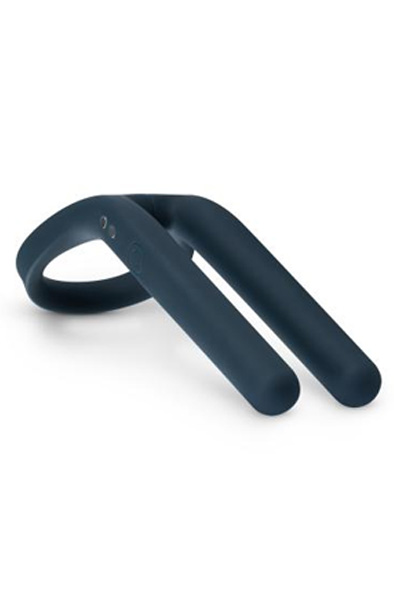 Boners Cockring & Ball Stimulator Blue - Vibrierender Penisring 7