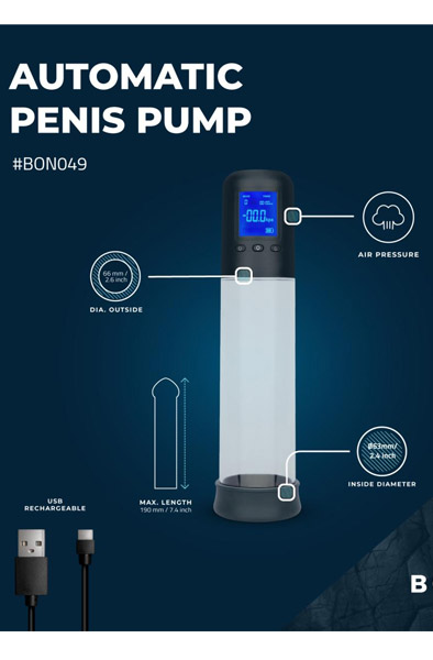 Boners Penis Pump With LCD Screen - Penispumpe 2