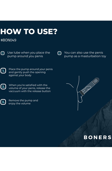 Boners Penis Pump With LCD Screen - Penispumpe 3