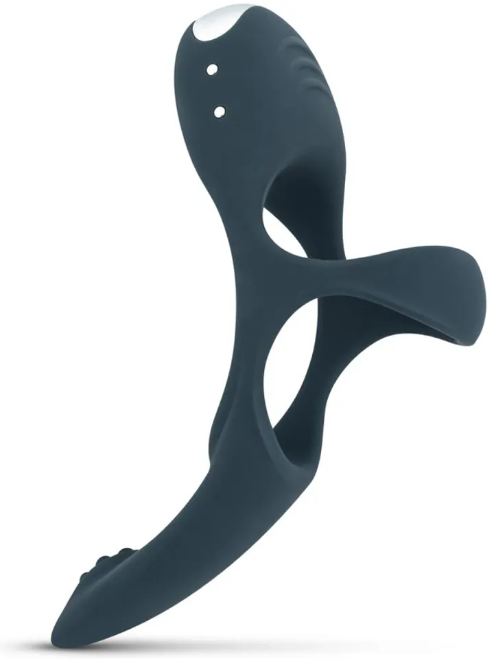 Boners Triple Vibrating Cockring Blue - Vibrating cock ring 1