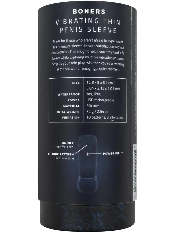 Boners Vibrating Penis Sleeve - Vibrating penis extender 5