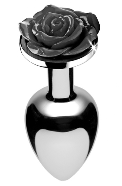 Booty Sparks Black Rose Analplug Small - Analplug aus Metall 1