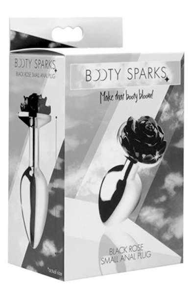 Booty Sparks Black Rose Analplug Small - Analplug aus Metall 3