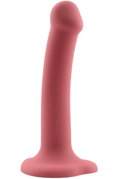 Bouncy Liquid Silicone Flexible Dildo Burgundy 18cm - Dildo 2