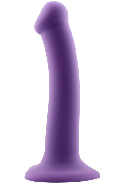 Bouncy Liquid Silicone Flexible Dildo Purple 18cm - Dildo 2
