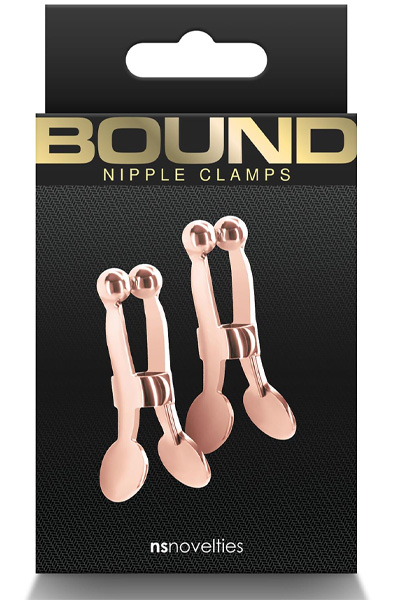 Bound Nipple Clamps C1 Rose Gold - Brustwarzenklammern 2