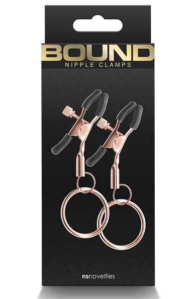 Bound Nipple Clamps C2 Rose Gold - Brustwarzenklammern 2