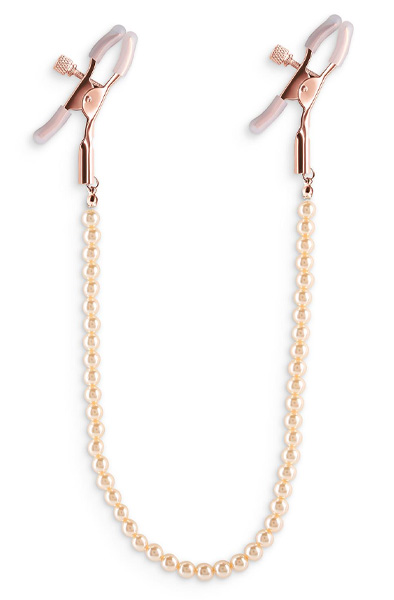Bound Nipple Clamps D1 Rose Gold - Brustwarzenklammern mit Kette 1