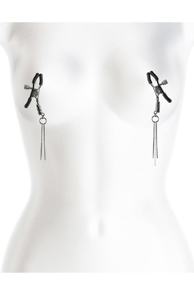 Bound Nipple Clamps D3 Gunmetal - Brustwarzenklammern 3