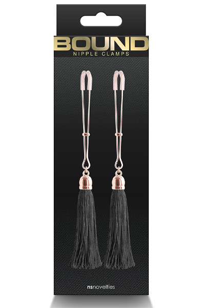 Bound Nipple Clamps T1 Black - Brustwarzenklammern 2
