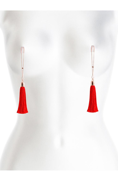 Bound Nipple Clamps T1 Red - Brustwarzenklammern 3