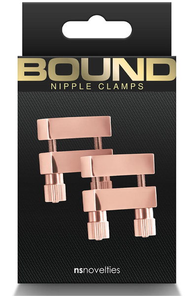 Bound Nipple Clamps V1 Rose Gold - Brustwarzenklammern 2
