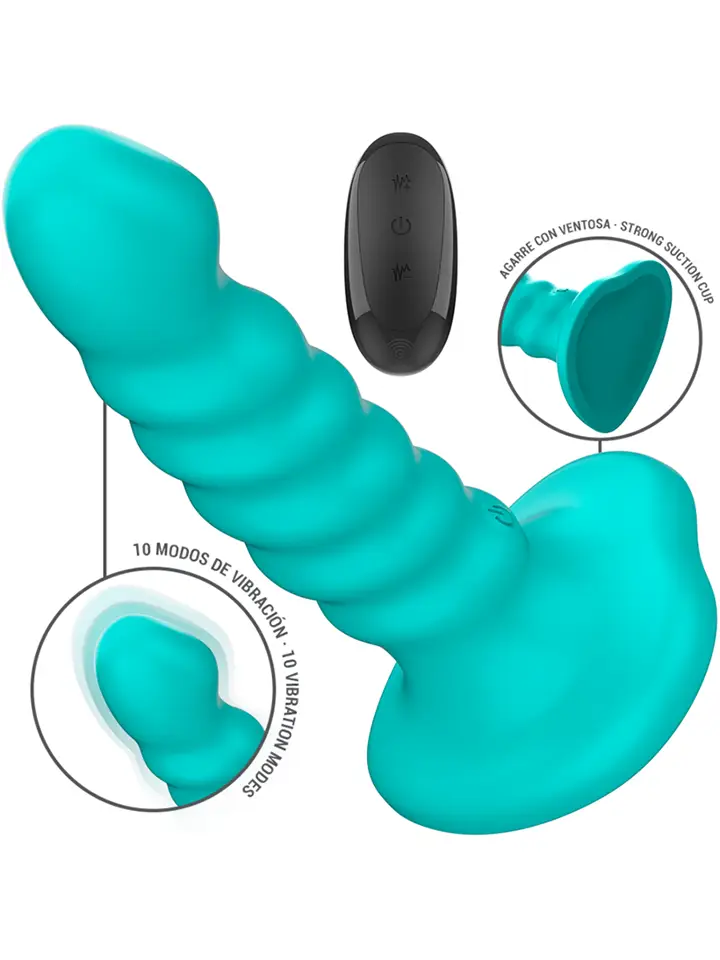 Buffy Vibrator Spiral 10 Vibrations Remote Control - Vibrating dildo 2