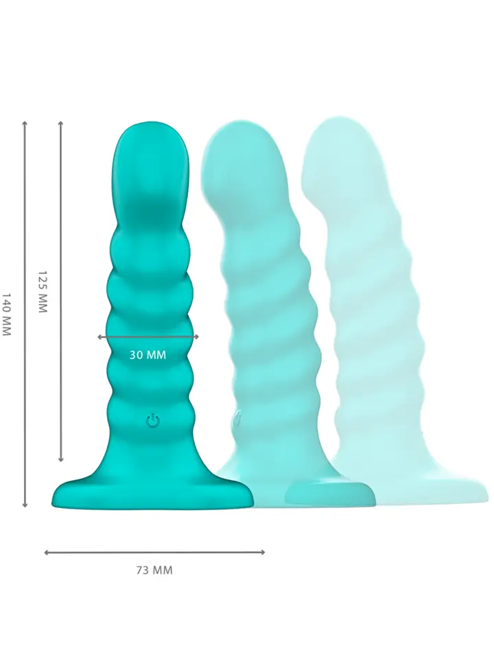 Buffy Vibrator Spiral 10 Vibrations Remote Control - Vibrating dildo 3