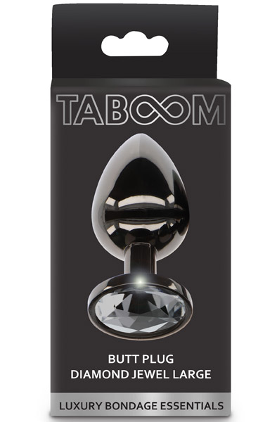 Butt Plug With Diamond Jewel Large - Analplug aus Metall 2