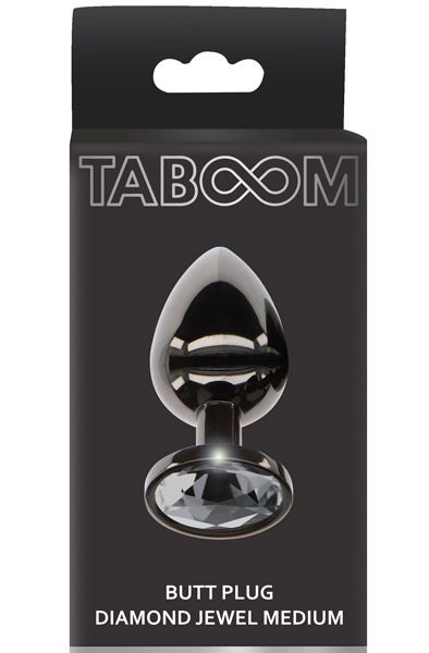 Butt Plug With Diamond Jewel Medium - Analplug aus Metall 2