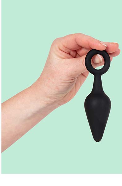 Butt Plug With Ring Medium 11,9 cm - Analplug mit Zugring 3