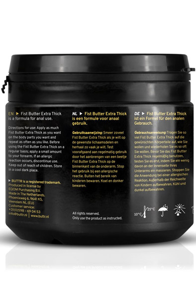 Buttr Fisting Gel Extra Thick 500 ml - Gleitmittel für Fisting / Analsex 4