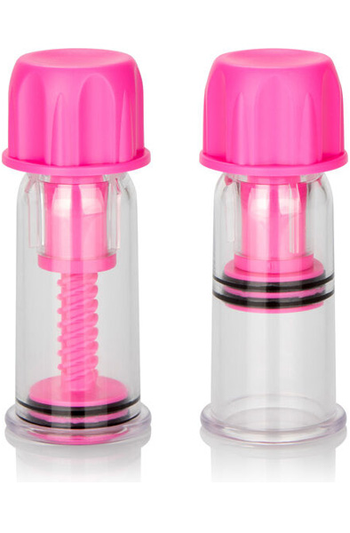 Cal Exotics Vacuum Twist Suckers Pink - Brustwarzensauger 1