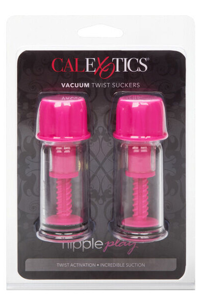 Cal Exotics Vacuum Twist Suckers Pink - Brustwarzensauger 2