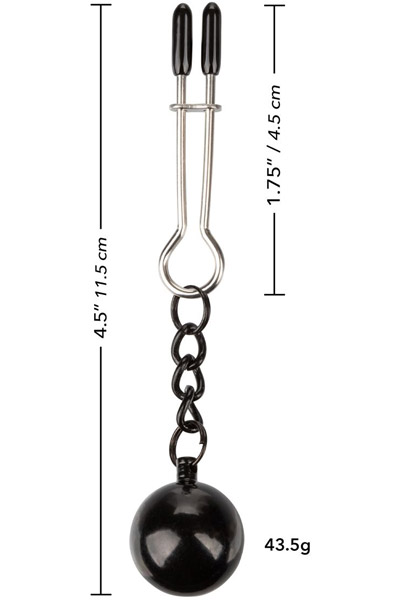 Cal Exotics Weighted Tweezer NippleClamps - Brustklammern mit Gewicht 2