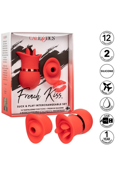 CalExotics French Kiss Suck & Play Set - Klitoris-Stimulator 8