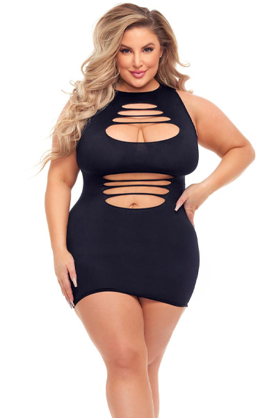 Can't Commit Kleid Schwarz - Kleider & Röcke 1