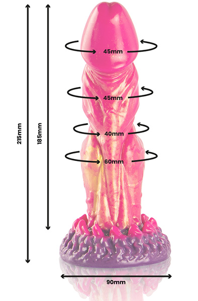 Cerberus Dildo Mythological Fire 21,5 cm - Monster-Dildo 3