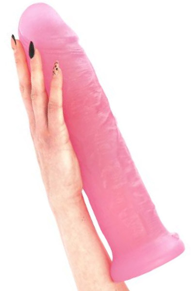 Cesare Dildo Transparent Pink 32 cm - Dildo 2