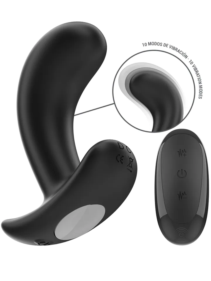 Chandler Anal Plug 10 Vibrations Remote - Vibrating anal plug 1