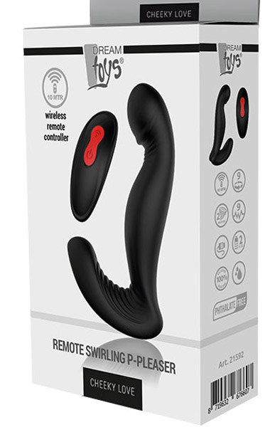 Cheeky Love Swirling P-pleaser Black - Ferngesteuerter Prostata-Vibrator 3