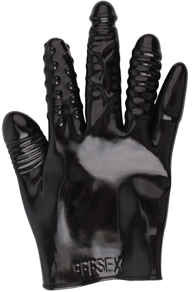 Chisa Novelties Anal Quintuple Glove - Strukturierte Handschuhe für Analspiele 3