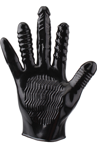 Chisa Novelties Anal Quintuple Glove - Strukturierte Handschuhe für Analspiele 5