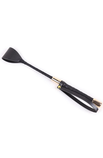 Classic Crop Black/Gold 30 cm - Reitgerte 3