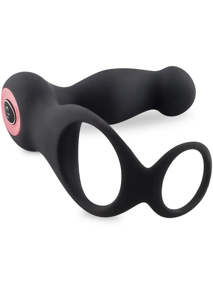 Cock & Ball Ring Prostate Vibrator With Remote - Prostate vibrator with penis ring 4