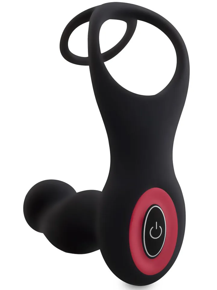 Cock & Ball Ring Prostate Vibrator With Remote - Prostate vibrator with penis ring 5