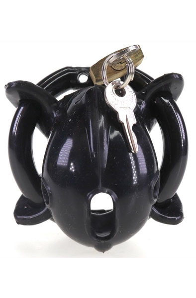 Cocklock Chastity Cage Nub Soft Black 6x2 cm - Keuschheitskäfig 1