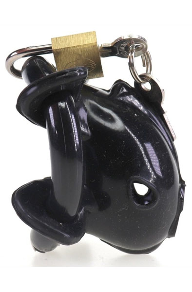 Cocklock Chastity Cage Nub Soft Black 6x2 cm - Keuschheitskäfig 2