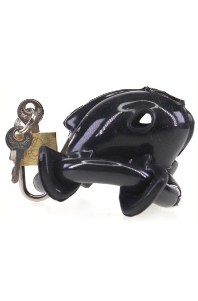 Cocklock Chastity Cage Nub Soft Black 6x2 cm - Keuschheitskäfig 4