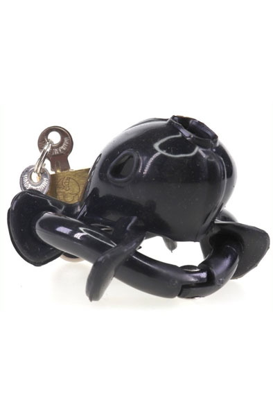 Cocklock Chastity Cage Nub Soft Black 6x2 cm - Keuschheitskäfig 5