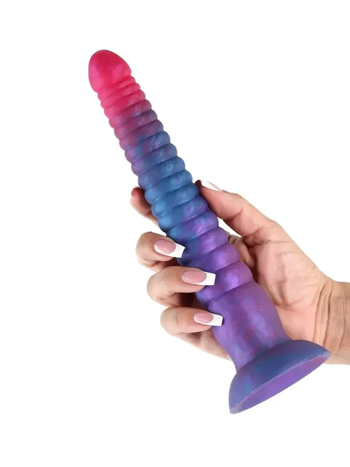 Colours Stacked Dildo Pink/Blue 23 cm - Fantasy dildo 1 [full]