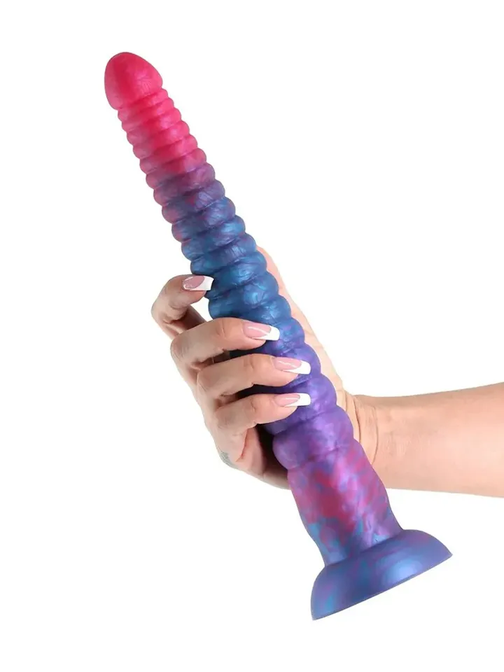 Colours Stacked Dildo Pink/Blue 30,5 cm - Fantasy dildo 1 [full]