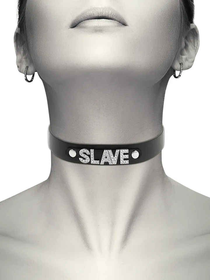 Coquette Choker Vegan Leather Slave - BDSM Choker 1 [full]