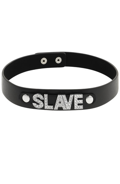 Coquette Choker Vegan Leather Slave - BDSM Choker 2