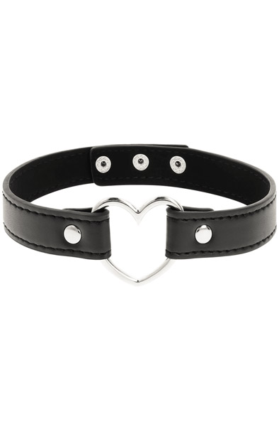 Coquette Hand Crafted Choker Heart - BDSM Choker 2