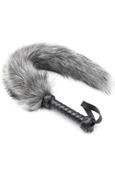 Correct Me Whip For Caress Grey 45 cm - Peitsche für BDSM 1